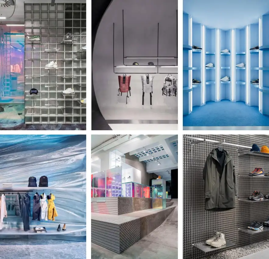 Mobiliario de exposición y estanterías para tienda Dream Town, diseño de interiores para tiendas en Madrid, interiorismo comercial y empresa de decoración de interiores